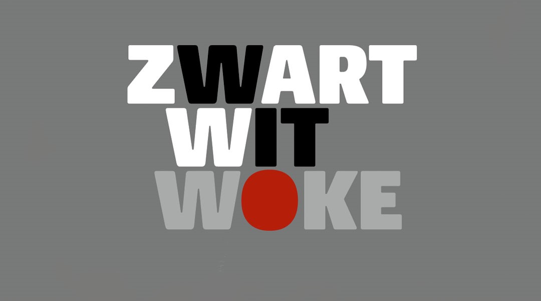 zwart wit woke banner